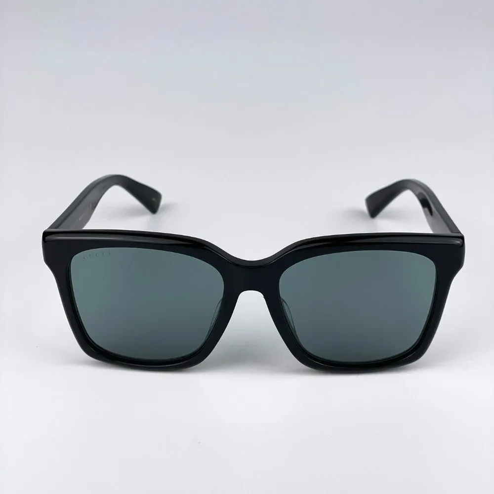 🔥 Gucci GG1175SK 002 Sunglasses Black Smoke Grey Square Unisex